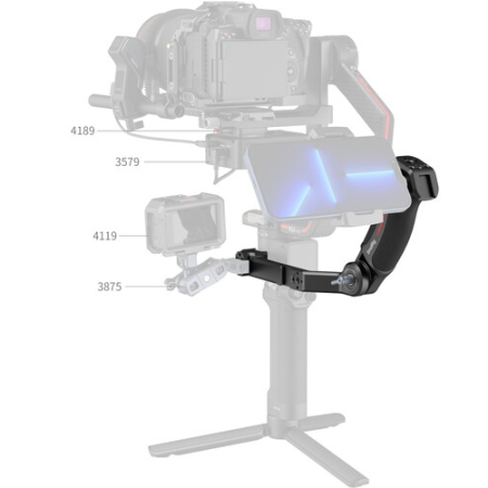 SmallRig 3028D - wielofunkcyjny uchwyt typu sling do wybranych gimbali DJI RS - przykład użycia